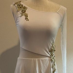 Beautiful white lyrical costume